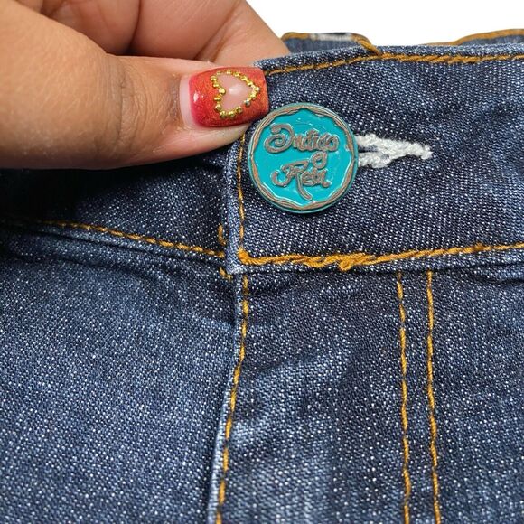 Indigo Rein Denim Shorts 11 Blue Jean Womens Medium Wash‎ 298 - Picture 3 of 8